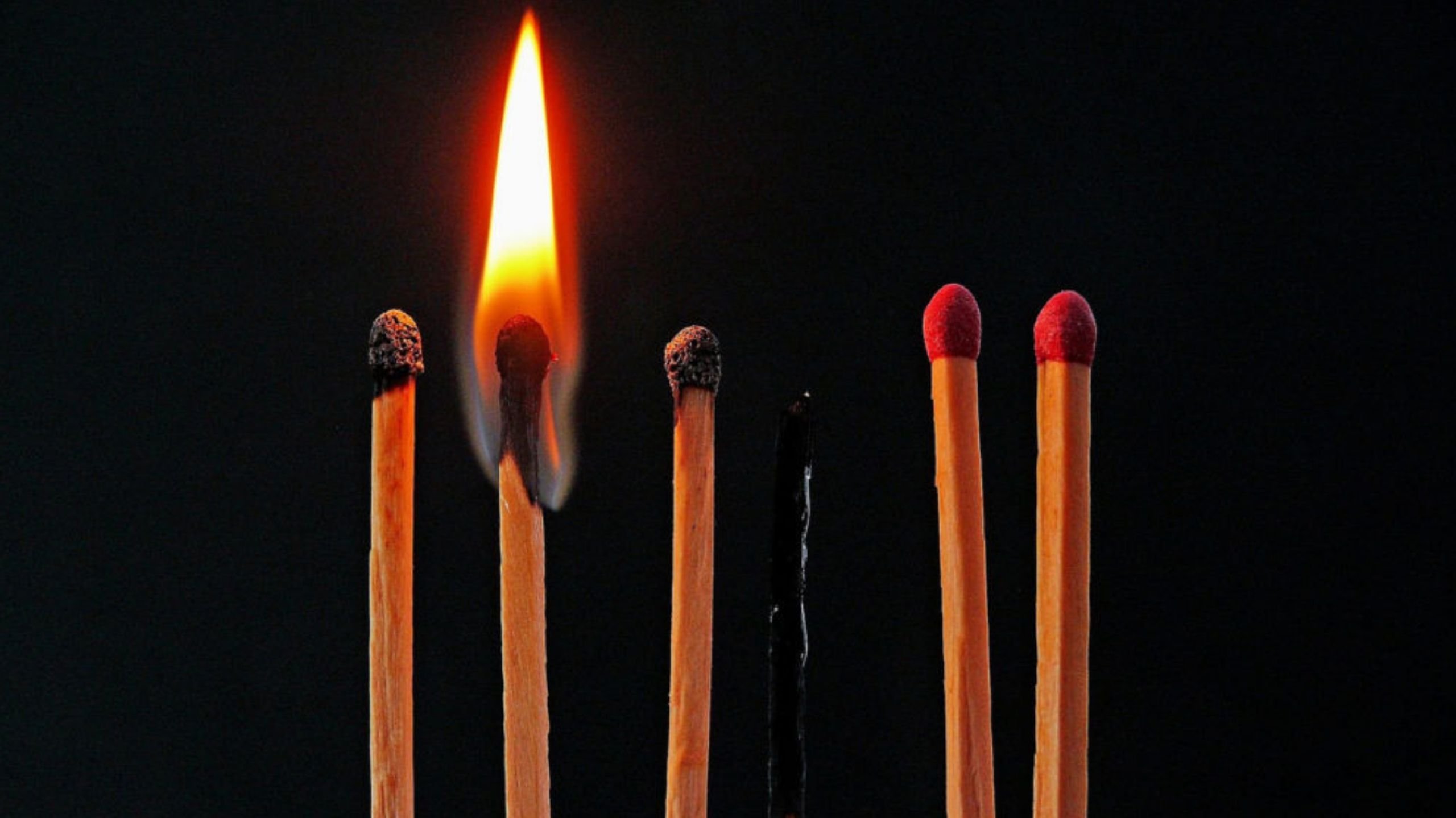 burning matches