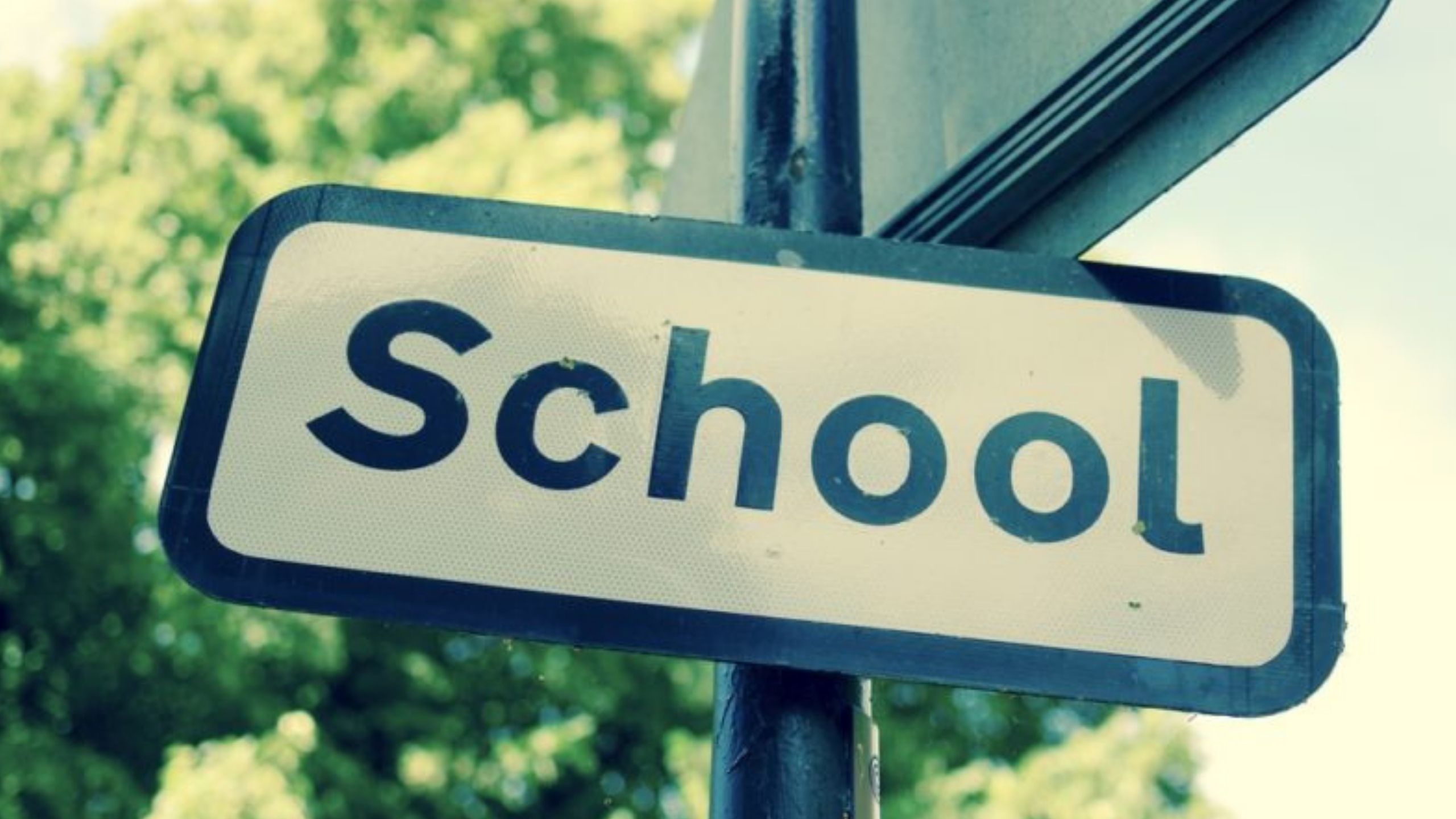 school sign