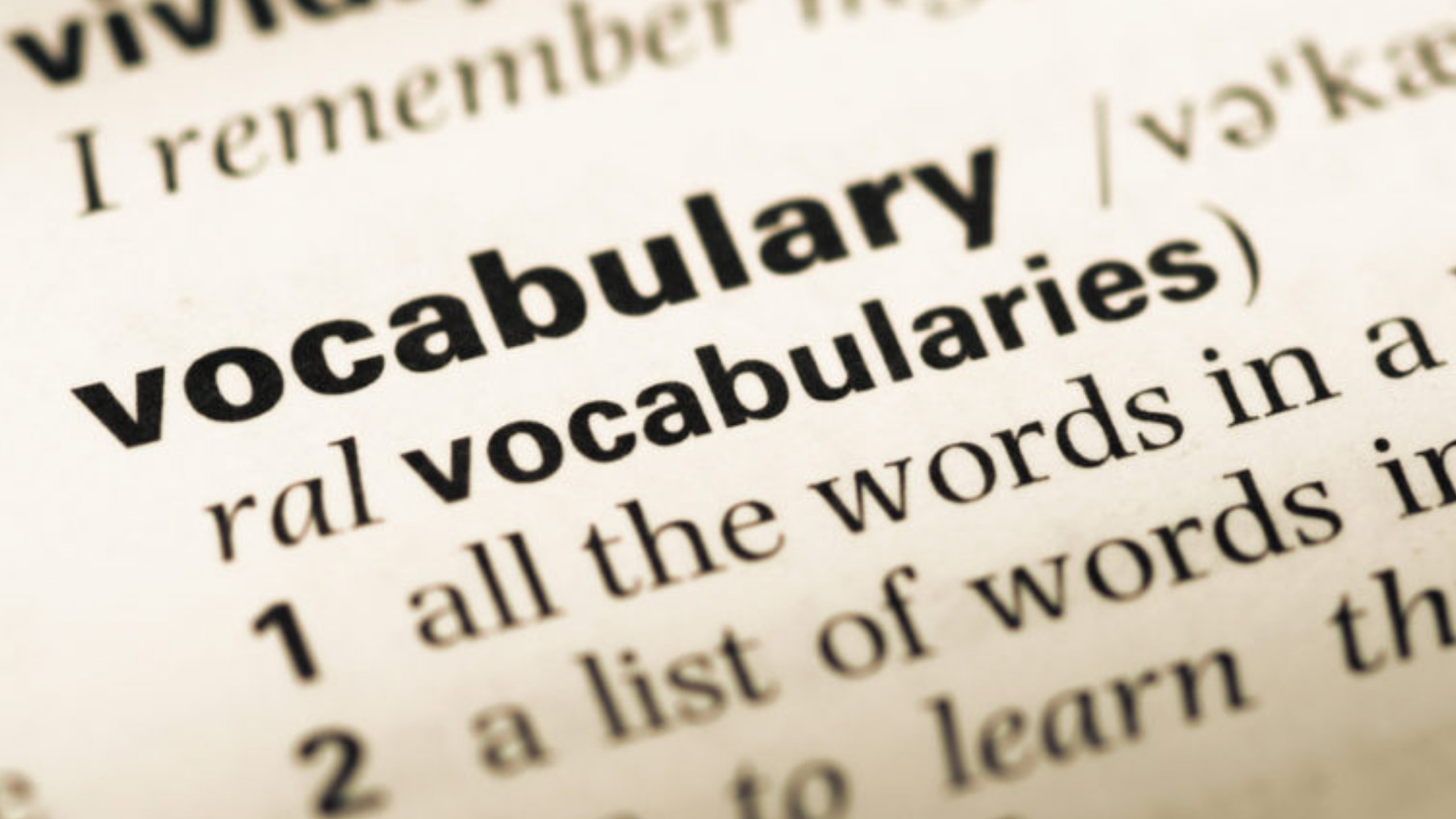 vocabularies