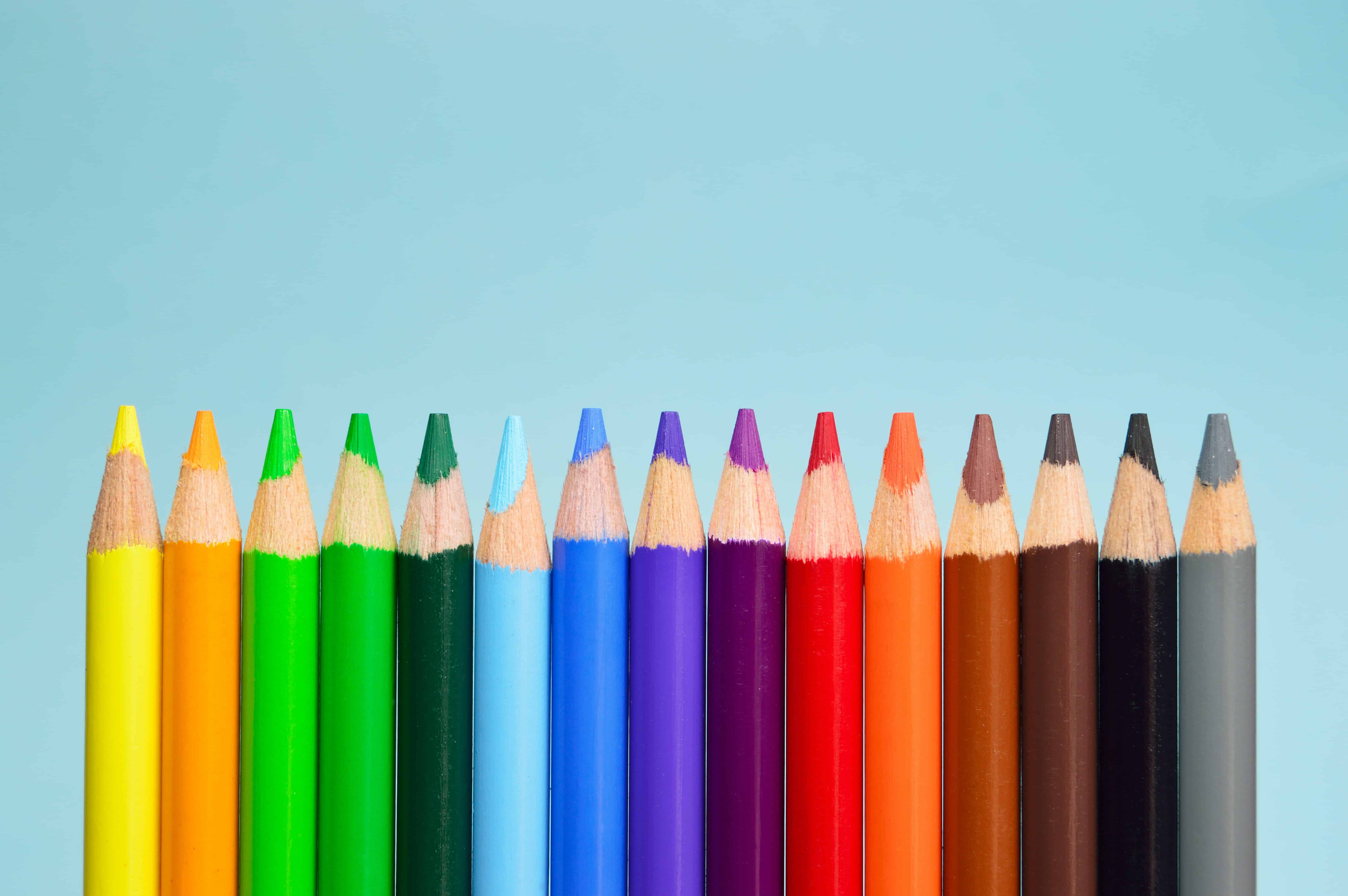 diversity colour pencils